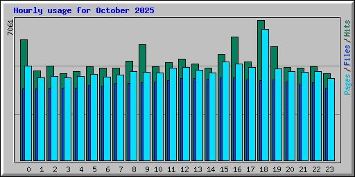Hourly usage for October 2025